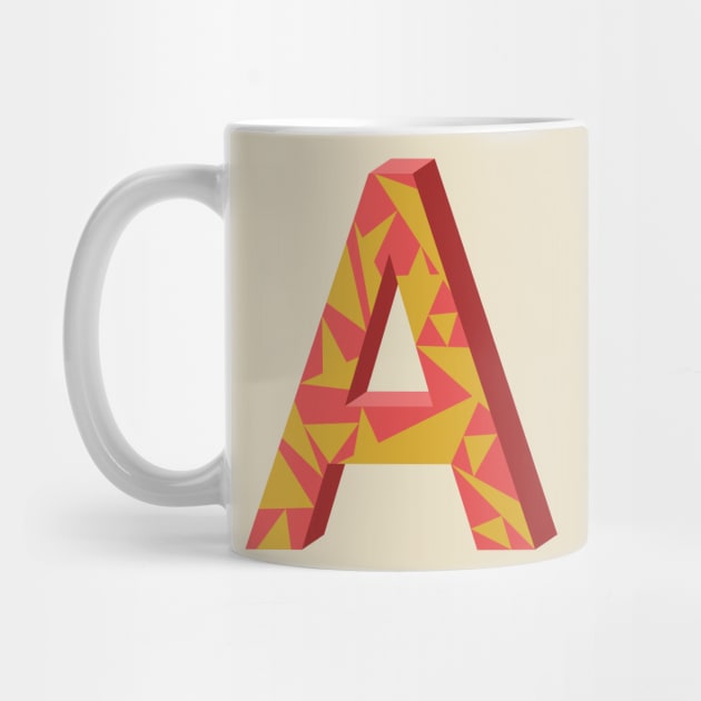 Letter A 3D Design by PatrioTEEism